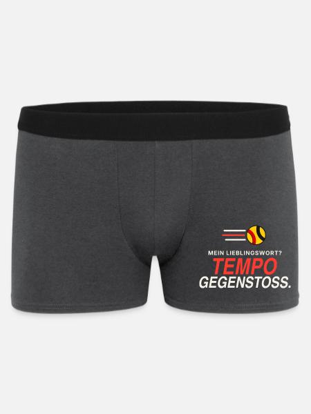 Lieblingswort Tempogegenstoß - Männer Boxer Shorts - Anthrazit