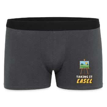 Staffelei nehmen - Männer Boxer Shorts - Anthrazit - Vorne