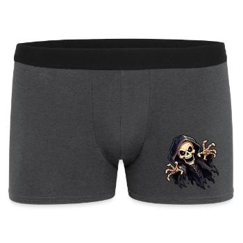 skull-ghost - Männer Boxer Shorts - Anthrazit - Vorne