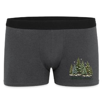 Christmas Loading Weihnachtsmann Advent Vorfreude - Männer Boxer Shorts - Anthrazit - Vorne