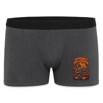 Spukige_Unterwasser-Halloween-Gruselwelt-Kürbis - Männer Boxer Shorts - Anthrazit - Vorne