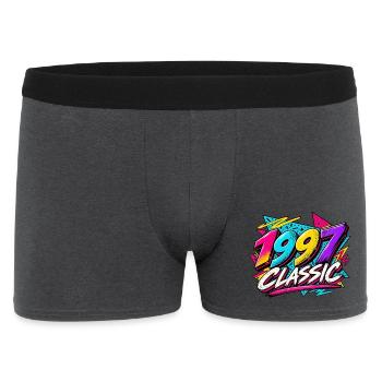 1997 Classic Neon Retro - Männer Boxer Shorts - Anthrazit - Vorne