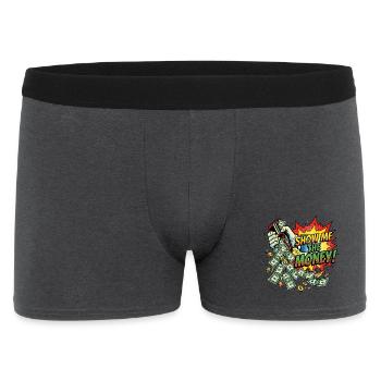 Show_me_the_money - Männer Boxer Shorts - Anthrazit - Vorne