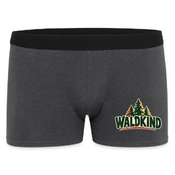 Waldkind Waldkindergarten - Männer Boxer Shorts - Anthrazit - Vorne