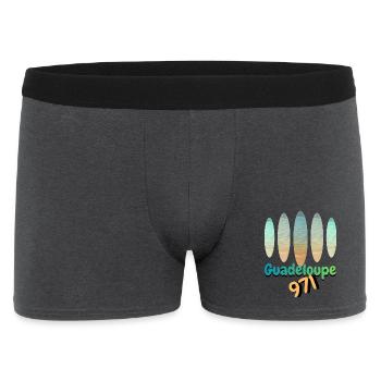 Guadeloupe 971 Strand- und Urlaubsfarben - Männer Boxer Shorts - Anthrazit - Vorne