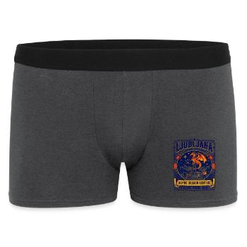 Ljubljana Slovenia Alpine Dragon Hunters Festive - Männer Boxer Shorts - Anthrazit - Vorne