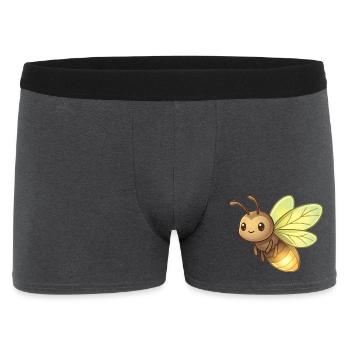 Glühwürmchen - Männer Boxer Shorts - Anthrazit - Vorne