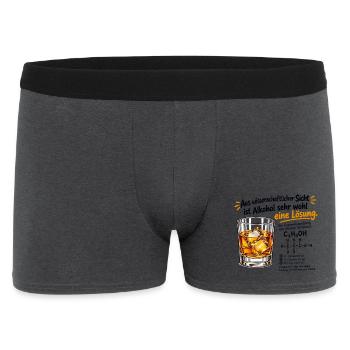 Wissenschaftliche Fakten: Alkohol - Männer Boxer Shorts - Anthrazit - Vorne