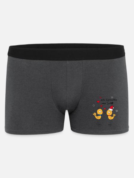 frohe Weihnachten - Männer Boxer Shorts - Anthrazit
