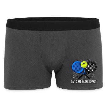 Padel, Padel-Sport, Padel-Humor - Männer Boxer Shorts - Anthrazit - Vorne