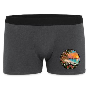 Reethi Beach Malediven Strand Meer Sunset - Männer Boxer Shorts - Anthrazit - Vorne