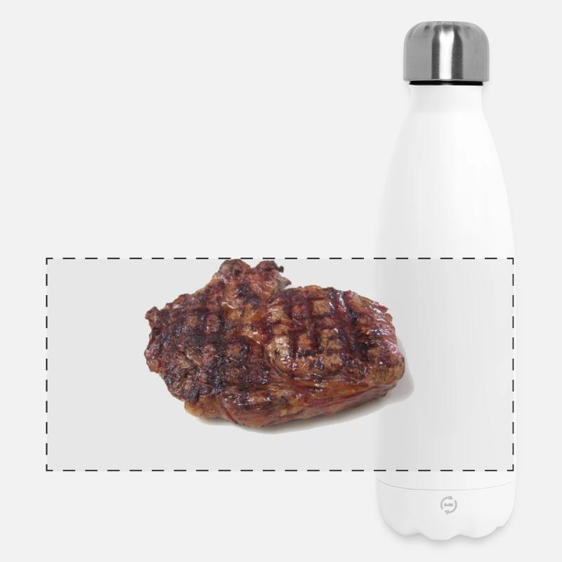 Steak - Panoramic Thermal Bottle 500 ml - white