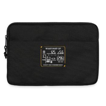 photographe - Sacoche pour ordinateur portable 13 pouces - noir - Devant