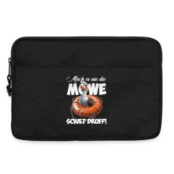 Freche Möwe #lovely toons - Laptoptasche 13" - Schwarz - Vorne