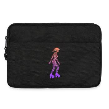 Rollschuh Roller Skating Mädchen Rollschuhe - Laptoptasche 13" - Schwarz - Vorne