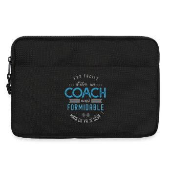 COACH entraineur sportif cadeau - Sacoche pour ordinateur portable 13 pouces - noir - Devant