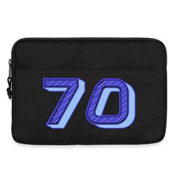 70. 70 ANS. 70e ANNIVERSAIRE. ANNIVERSAIRE 70 ANS. - Sacoche pour ordinateur portable 13 pouces - noir - Devant