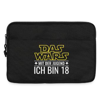 18. Geburtstag Achtzehn Das wars mit der Jugend 18 - Laptoptasche 13" - Schwarz - Vorne