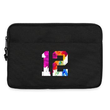 NUMMER 12 JAHRE ALT 12. GEBURTSTAG - Laptoptasche 13" - Schwarz - Vorne
