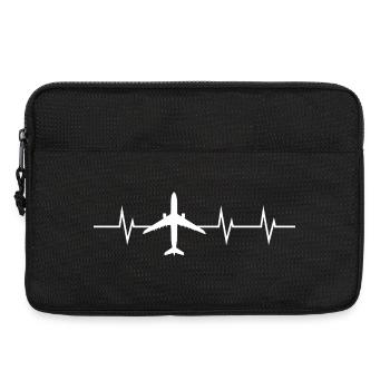 Herzschlag im Flugmodus - Laptoptasche 13" - Schwarz - Vorne