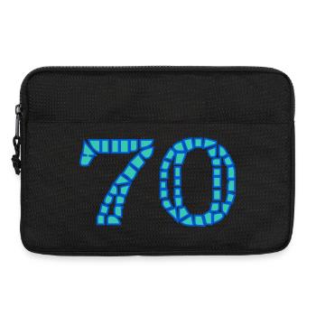 70. 70 ANS. 70e ANNIVERSAIRE. ANNIVERSAIRE 70 ANS. - Sacoche pour ordinateur portable 13 pouces - noir - Devant