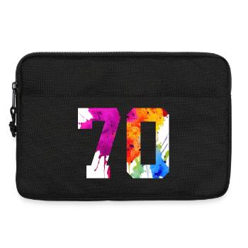 NUMMER 70 JAHRE ALT 70. GEBURTSTAG - Laptoptasche 13" - Schwarz - Vorne
