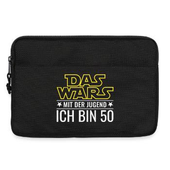 50. Geburtstag Das wars mit der Jugend - Laptoptasche 13" - Schwarz - Vorne