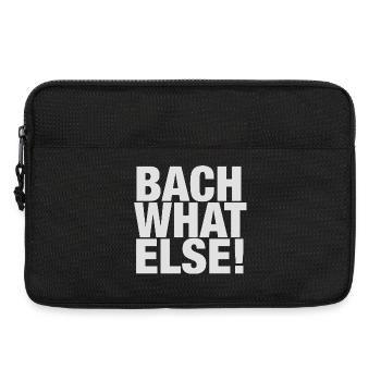 T-shirt de Johann Sebastian Bach - Sacoche pour ordinateur portable 13 pouces - noir - Devant