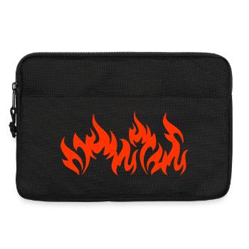 Feuer und Flamme - Laptoptasche 13" - Schwarz - Vorne