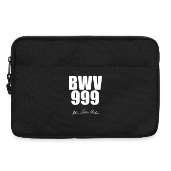 Bach Johann Sebastian - Sacoche pour ordinateur portable 13 pouces - noir - Devant