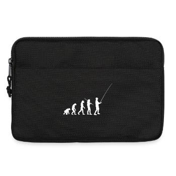 Evolution Angeln - Vom Affen zum Angler - Laptoptasche 13" - Schwarz - Vorne