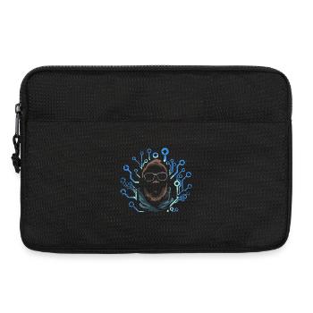 Tüftelnder Programmierer Quellcode - Laptoptasche 13" - Schwarz - Vorne