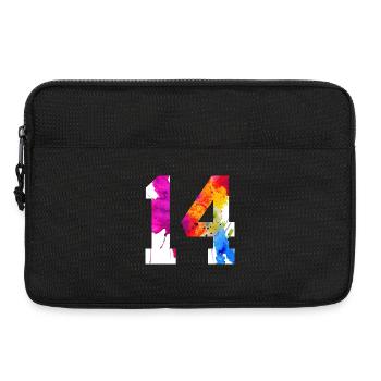 NUMMER 14 JAHRE ALT 14. GEBURTSTAG - Laptoptasche 13" - Schwarz - Vorne