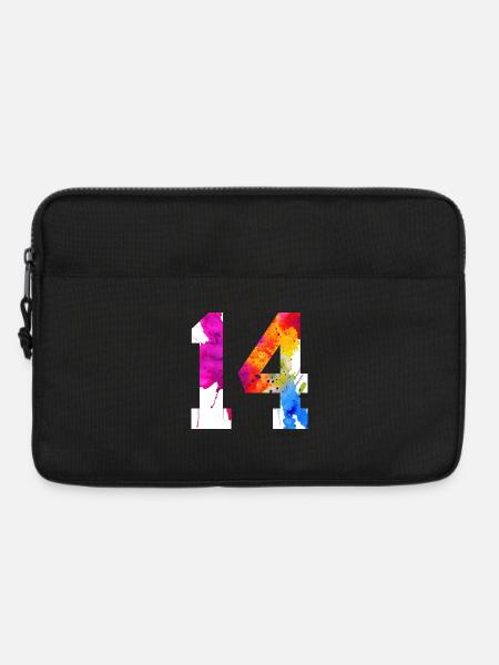 NUMMER 14 JAHRE ALT 14. GEBURTSTAG - Laptoptasche 13" - Schwarz