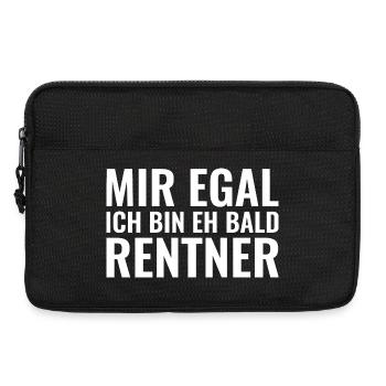 Mir egal ich bin eh bald Rentner - Laptoptasche 13" - Schwarz - Vorne