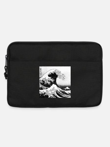 Japanische Welle Kanagawa Style bd - Laptoptasche 13" - Schwarz