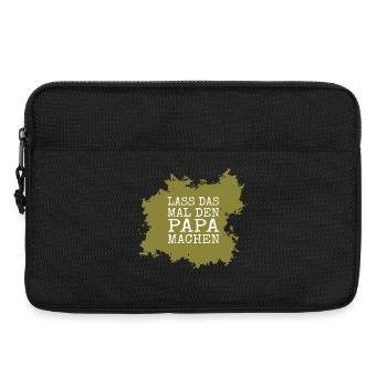 Lass das mal den Papa machen - Laptoptasche 13" - Schwarz - Vorne