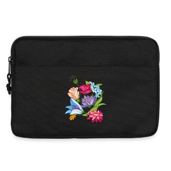 Frühling Flowers - Laptoptasche 13" - Schwarz - Vorne