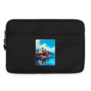 Ohrid Nordmazedonien Vintage Reiseposter WPA - Laptoptasche 13" - Schwarz - Vorne