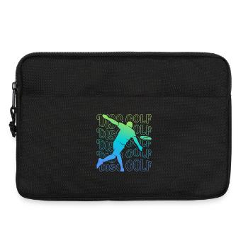 Discgolf Scheibe Disc Golf Discgolfer Herren - Laptoptasche 13" - Schwarz - Vorne
