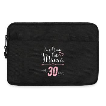 So sieht eine heiße Mama mit 30 Jahren aus - Laptoptasche 13" - Schwarz - Vorne