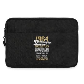 LUSTIG 62. GEBURTSTAG OLDTIMER 1964 EINZELSTÜCK - Laptoptasche 13" - Schwarz - Vorne