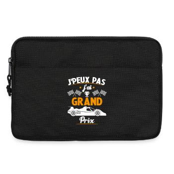 Je peux pas j'ai Grand Prix - Sacoche pour ordinateur portable 13 pouces - noir - Devant
