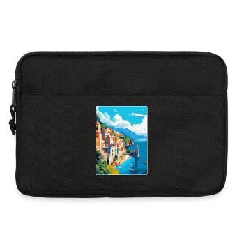 Amalfi Italien Vintage Reiseposter WPA Souvenir - Laptoptasche 13" - Schwarz - Vorne