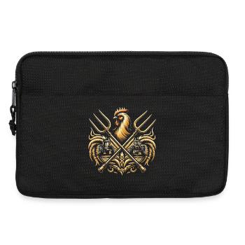 Logo de l’agriculteur - Sacoche pour ordinateur portable 13 pouces - noir - Devant