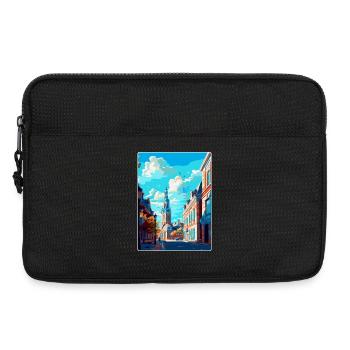 Breda Niederlande Vintage Reiseplakat Souvenir - Laptoptasche 13" - Schwarz - Vorne