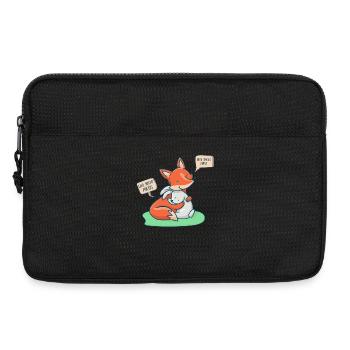 Da wo sich Fuchs und Hase 'Gute Nacht' sagen - Laptoptasche 13" - Schwarz - Vorne