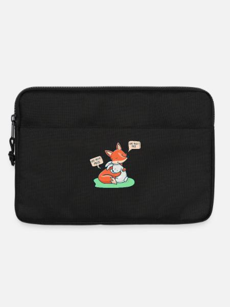 Da wo sich Fuchs und Hase 'Gute Nacht' sagen - Laptoptasche 13" - Schwarz