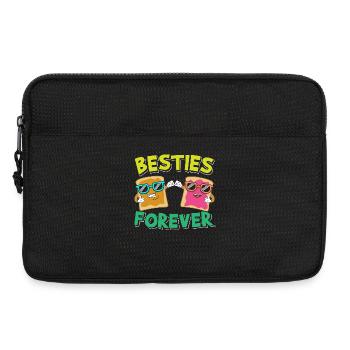 Besties Forever Best Friends PB & Jelly - Laptoptasche 13" - Schwarz - Vorne