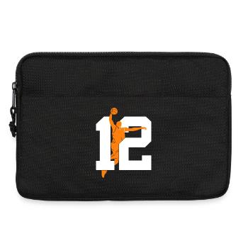 NUMMER 12 BASKETBALL 12. GEBURTSTAG - Laptoptasche 13" - Schwarz - Vorne
